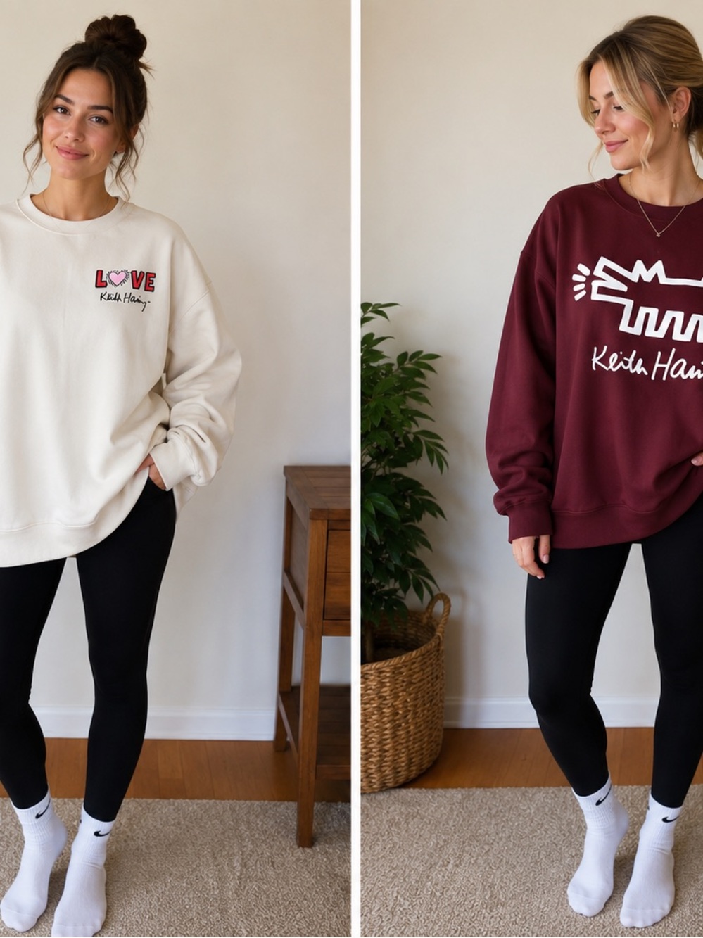 🎨 Keith Haring Sweatshirt Bundle – 2 Piece Set
Women’s Size Large